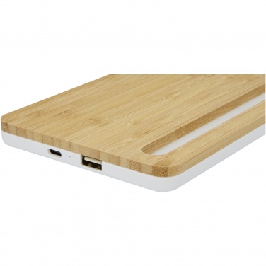 Logo trade promotional merchandise picture of: Medake 10W bamboo wireless charger