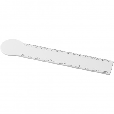 Logo trade advertising products image of: Tait 15 cm circle-shaped recycled plastic ruler 