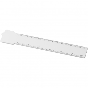 Logotrade promotional merchandise image of: Tait 15 cm house-shaped recycled plastic ruler