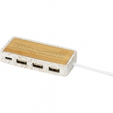 Logo trade promotional gift photo of: Terrazzo USB 2.0 hub