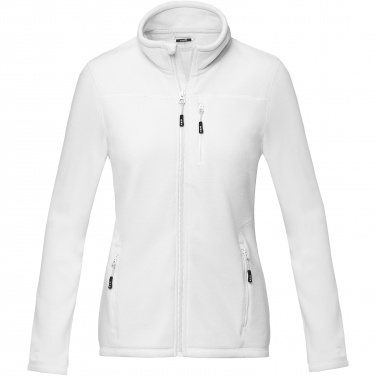 Logo trade promotional giveaways image of: Amber women's GRS recycled full zip fleece jacket