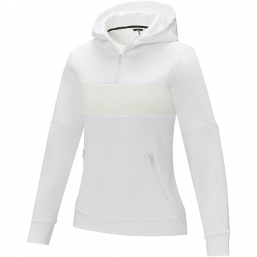 Logotrade promotional giveaway image of: Sayan women's half zip anorak hooded sweater