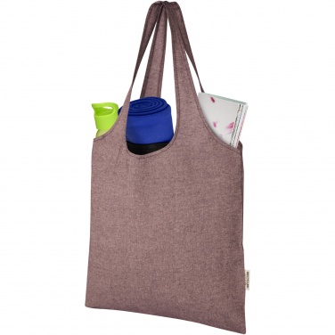 Logo trade promotional merchandise photo of: Pheebs 150 g/m² recycled cotton trendy tote bag 7L