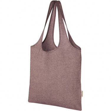 Logo trade promotional merchandise image of: Pheebs 150 g/m² recycled cotton trendy tote bag 7L