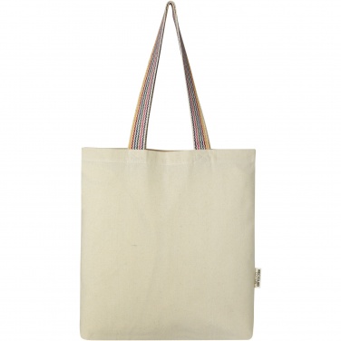 Logo trade promotional item photo of: Rainbow 180 g/m² recycled cotton tote bag 5L