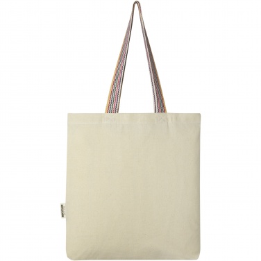 Logotrade corporate gift picture of: Rainbow 180 g/m² recycled cotton tote bag 5L