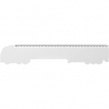 Logo trade promotional products image of: Tait 30cm lorry-shaped recycled plastic ruler