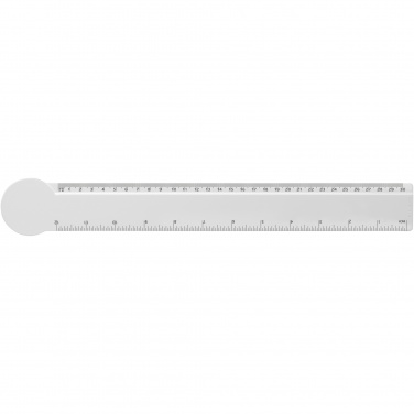 Logotrade promotional gift image of: Tait 30cm circle-shaped recycled plastic ruler