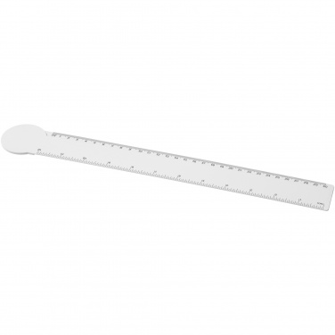 Logo trade promotional gifts image of: Tait 30cm circle-shaped recycled plastic ruler