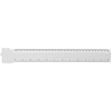 Logotrade promotional item image of: Tait 30cm house-shaped recycled plastic ruler