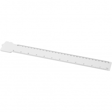 Logotrade promotional item picture of: Tait 30cm house-shaped recycled plastic ruler