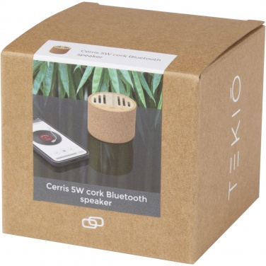 Logotrade promotional merchandise image of: Cerris 5W cork Bluetooth® speaker