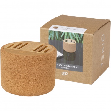 Logo trade promotional products picture of: Cerris 5W cork Bluetooth® speaker