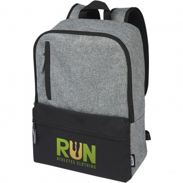 Logo trade advertising products picture of: Reclaim 15" GRS recycled two-tone laptop backpack 14L