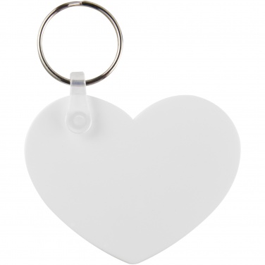 Logotrade promotional merchandise image of: Tait heart-shaped recycled keychain