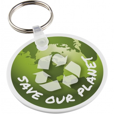 Logotrade promotional products photo of: Tait circle-shaped recycled keychain