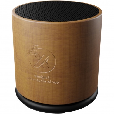 Logo trade promotional product photo of: SCX.design S27 3W wooden ring speaker