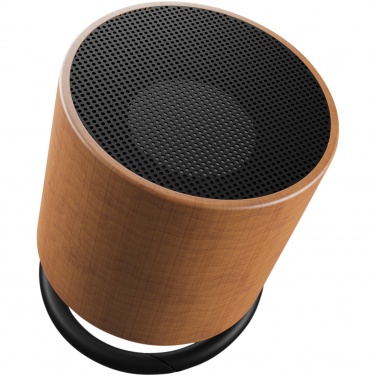 Logo trade promotional merchandise picture of: SCX.design S27 3W wooden ring speaker