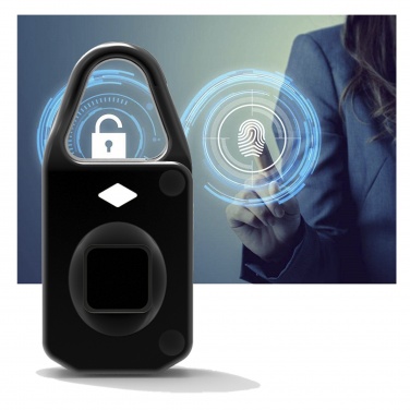 Logo trade promotional giveaway photo of: SCX.design T10 fingerprint padlock