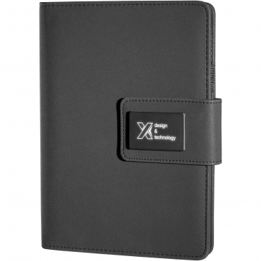 Logo trade advertising products image of: SCX.design O16 A5 light-up notebook power bank