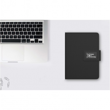 Logotrade advertising product image of: SCX.design O16 A5 light-up notebook power bank