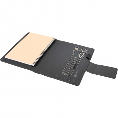 Logo trade promotional product photo of: SCX.design O16 A5 light-up notebook power bank