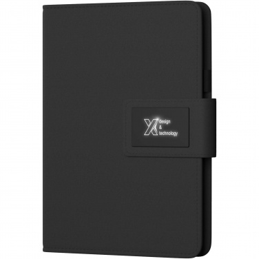 Logotrade promotional item picture of: SCX.design O16 A5 light-up notebook power bank