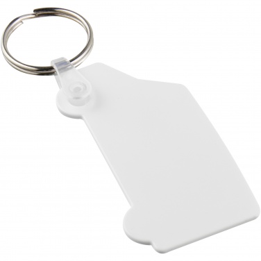 Logo trade corporate gifts picture of: Tait van-shaped recycled keychain