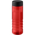 H2O Active® Eco Treble 750 ml screw cap water bottle , Red / Solid black