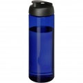 H2O Active® Eco Vibe 850 ml flip lid sport bottle, Blue / Solid black