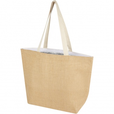 Logo trade promotional gifts image of: Juta 300 g/m² jute cooler tote bag 12L