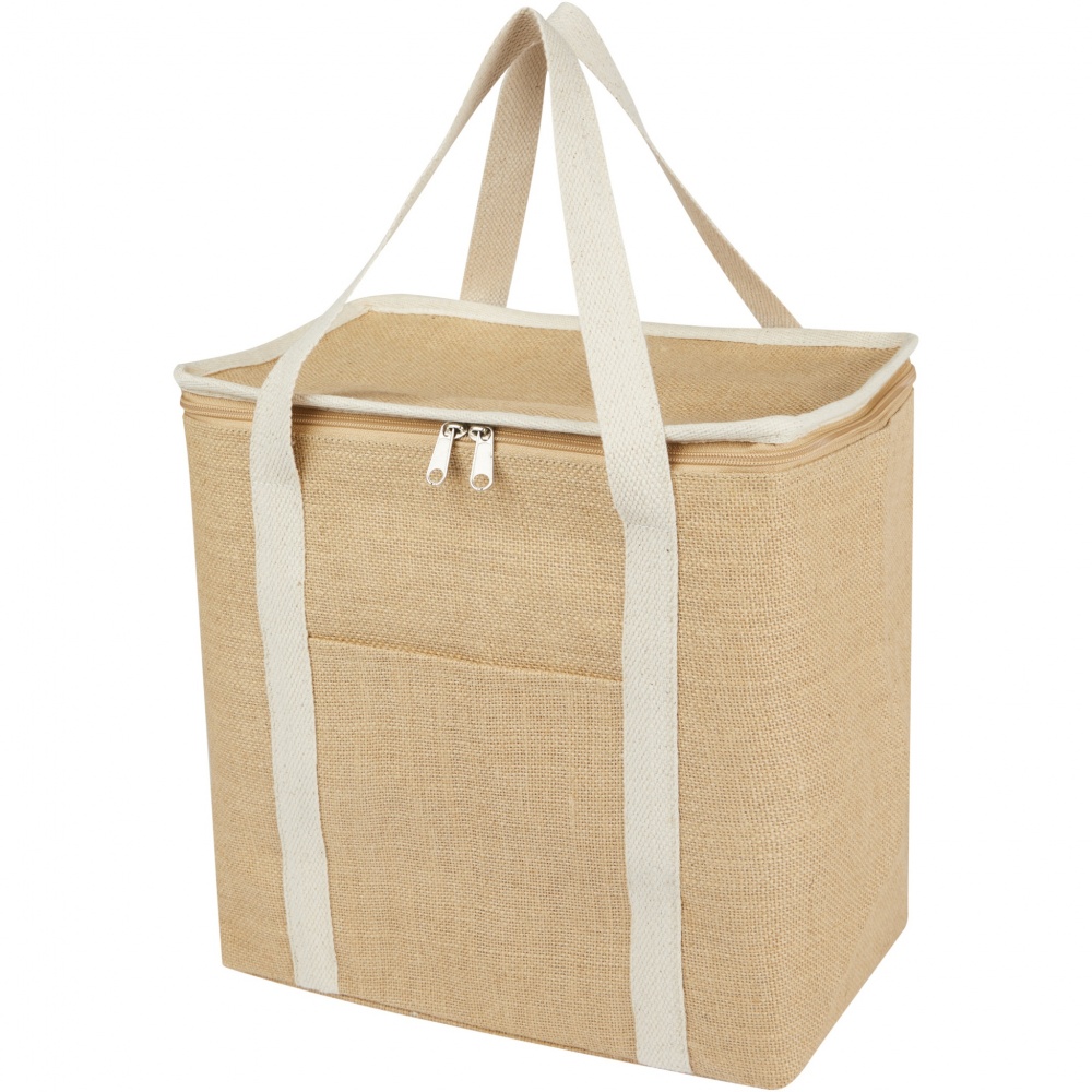 Logotrade promotional item image of: Juta 300 g/m² jute cooler bag 19L