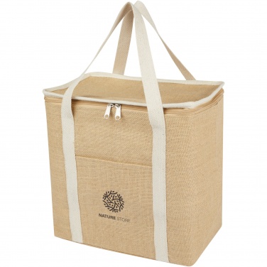 Logo trade promotional gifts picture of: Juta 300 g/m² jute cooler bag 19L