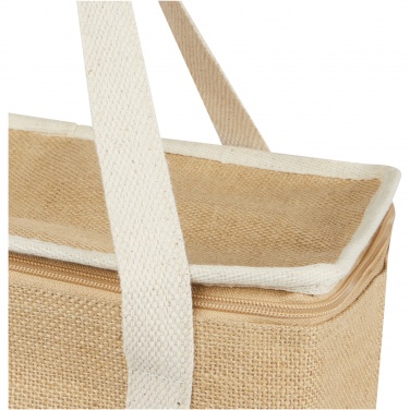 Logo trade business gifts image of: Juta 300 g/m² jute cooler bag 19L