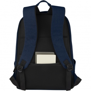 Logo trade promotional giveaways image of: Joey 15.6" GRS recycled canvas anti-theft laptop backpack 18L