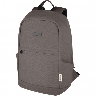 Logotrade promotional product image of: Joey 15.6" GRS recycled canvas anti-theft laptop backpack 18L