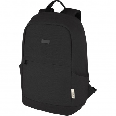 Logo trade promotional products picture of: Joey 15.6" GRS recycled canvas anti-theft laptop backpack 18L