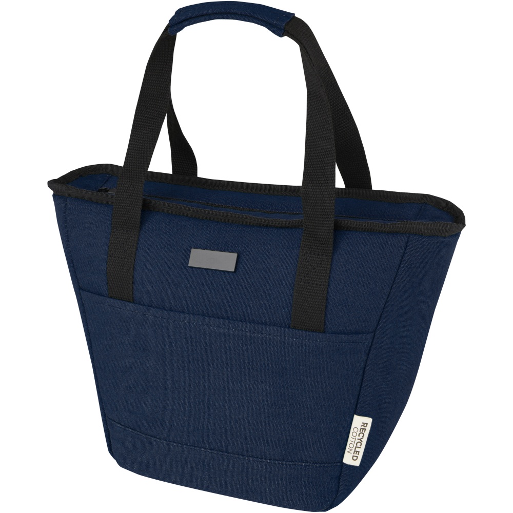 Logo trade corporate gifts image of: Joey 9-can GRS recycled canvas lunch cooler bag 6L