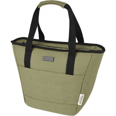 Logo trade business gift photo of: Joey 9-can GRS recycled canvas lunch cooler bag 6L