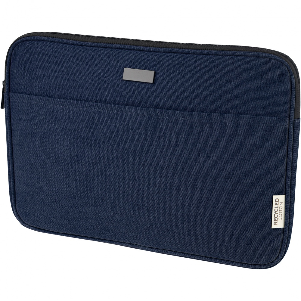 Logo trade business gift photo of: Joey 14" GRS recycled canvas laptop sleeve 2L