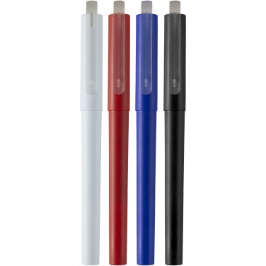 Logo trade promotional items image of: Mauna recycled PET gel rollerball pen