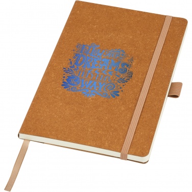 Logo trade corporate gifts picture of: Kilau recycled leather notebook 