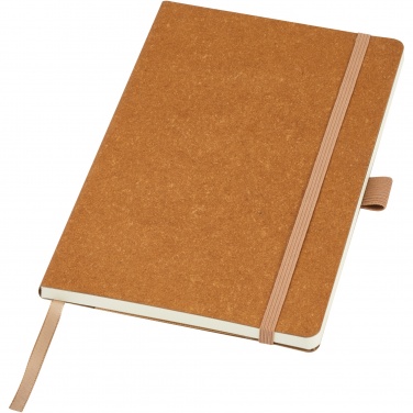 Logo trade promotional merchandise photo of: Kilau recycled leather notebook 