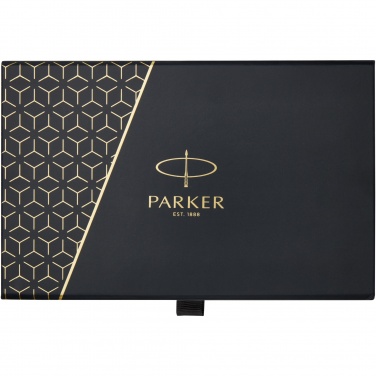 Logo trade promotional items picture of: Parker IM achromatic ballpoint and rollerball pen set with gift box