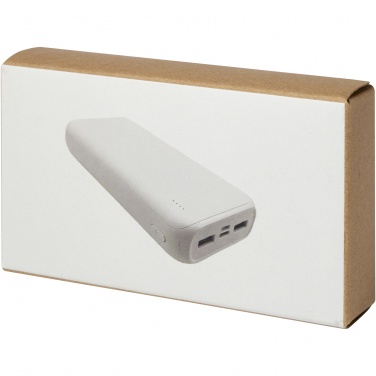 Logo trade corporate gifts image of: Electro 20.000 mAh recycled plastic power bank 