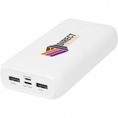 Logo trade promotional gifts image of: Electro 20.000 mAh recycled plastic power bank 