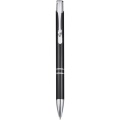 Moneta recycled aluminium ballpoint pen, Solid black