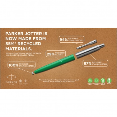 Logotrade business gift image of: Parker Jotter Recycled ballpoint pen