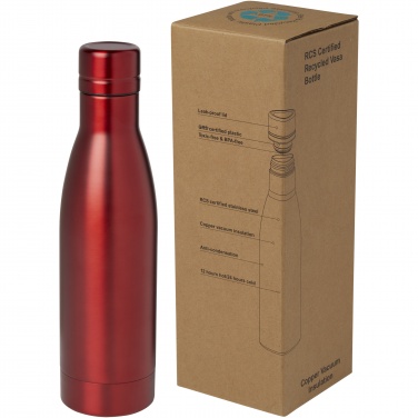 Logo trade advertising products picture of: Vasa 500 ml RCS certified recycled stainless steel copper vacuum insulated bottle