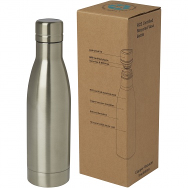 Logo trade advertising products picture of: Vasa 500 ml RCS certified recycled stainless steel copper vacuum insulated bottle